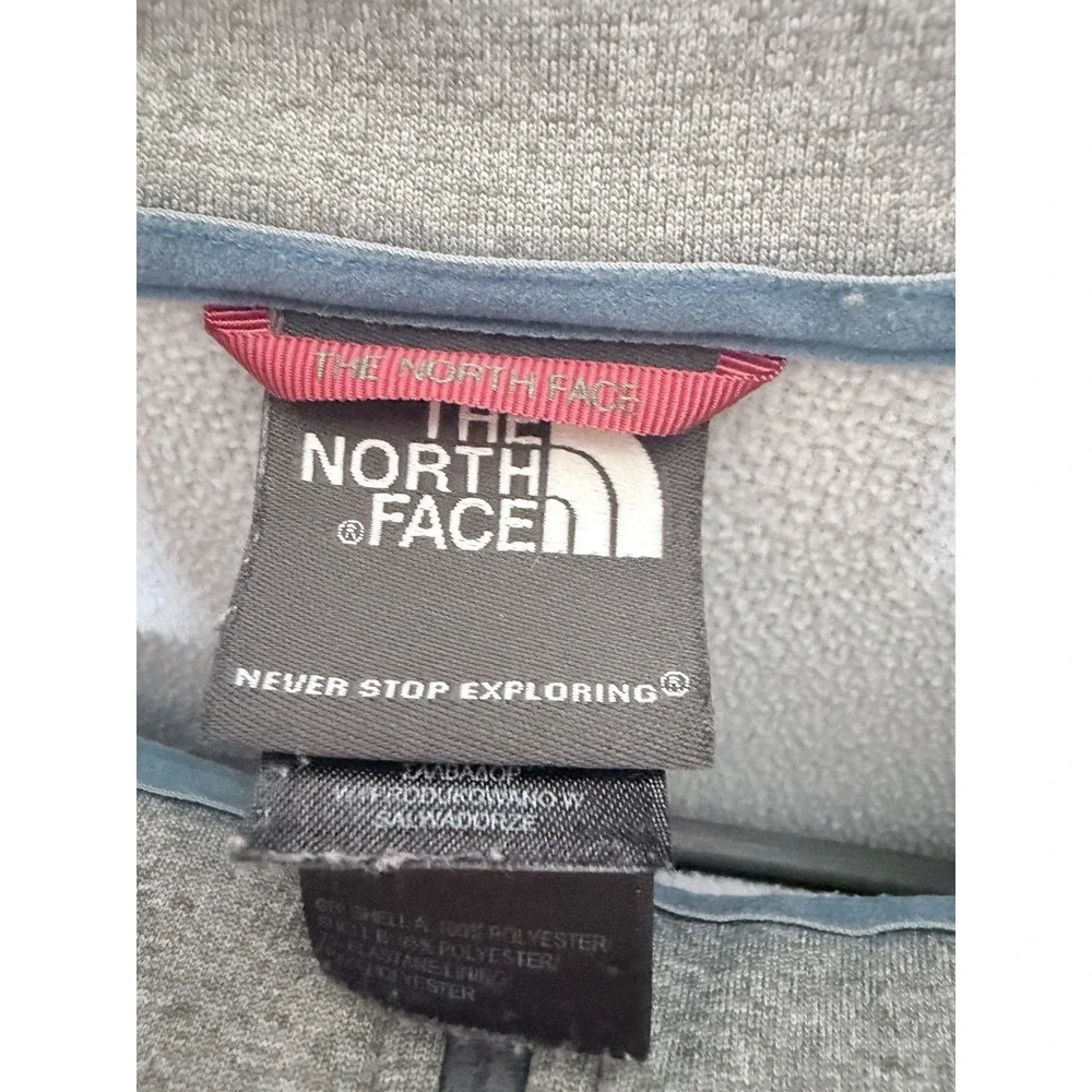 The North Face Jacket Men Large Gray Solid Fleece Gorpcore Pullover Half‎ Zip